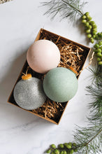 Load image into Gallery viewer, Eco Christmas Bauble - Baby Pink and Blue